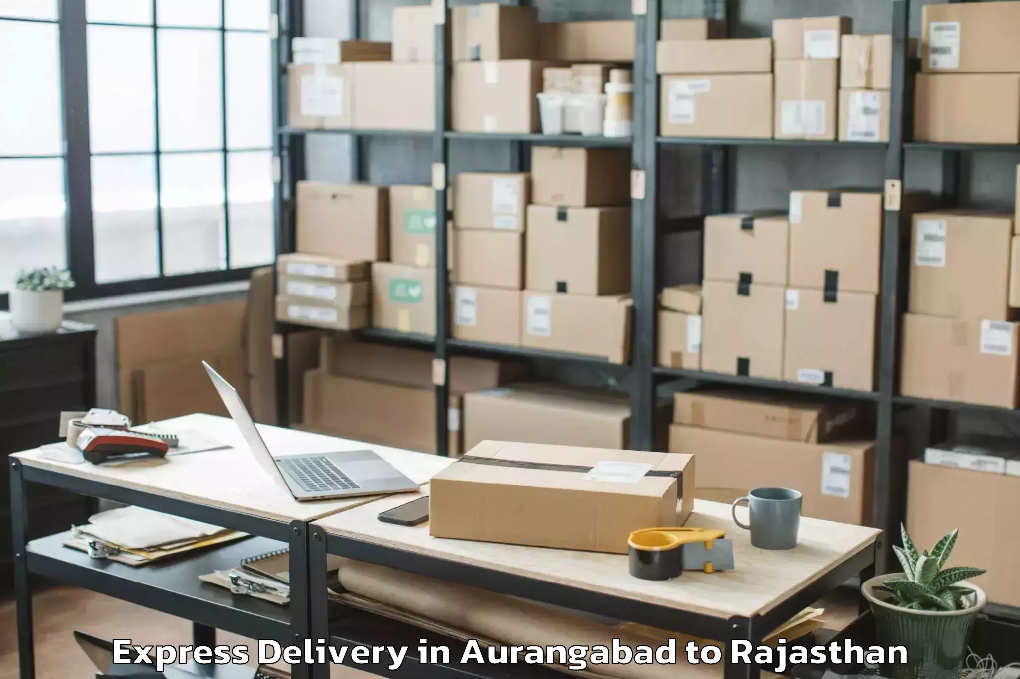 Expert Aurangabad to Jamwa Ramgarh Express Delivery